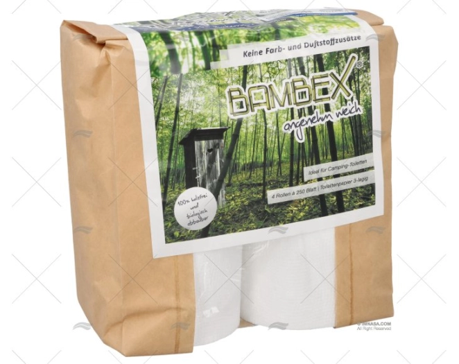 PAPEL WC BIOLOGICO BAMBU 4Ud.