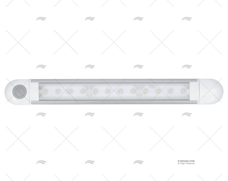 PLAFONIERA LED 12v BIANCO C/INTERRUTTORE