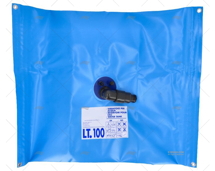 DEPÓSITO ÁGUA 100L FLEXÍVEL RETANGULAR
