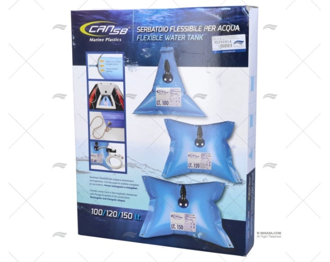 DEPÓSITO ÁGUA 100L FLEXÍVEL TRIANGULAR