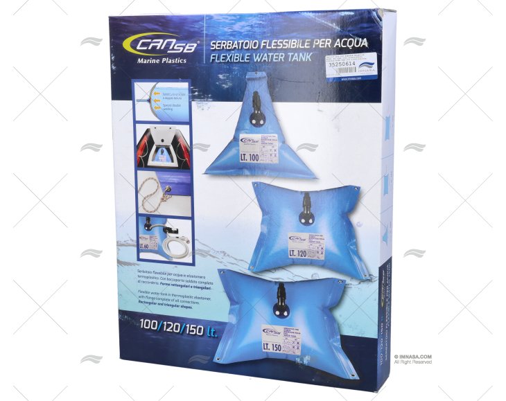 DEPÓSITO ÁGUA 100L FLEXÍVEL TRIANGULAR