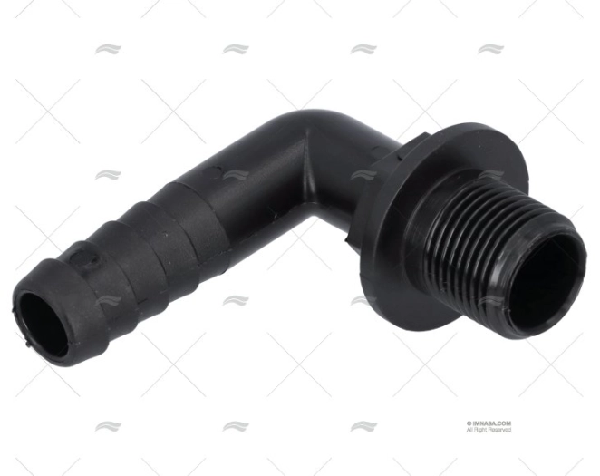 RACCORD 3/8 PVC DEPÓSITO 90º TUBO  D.12mm