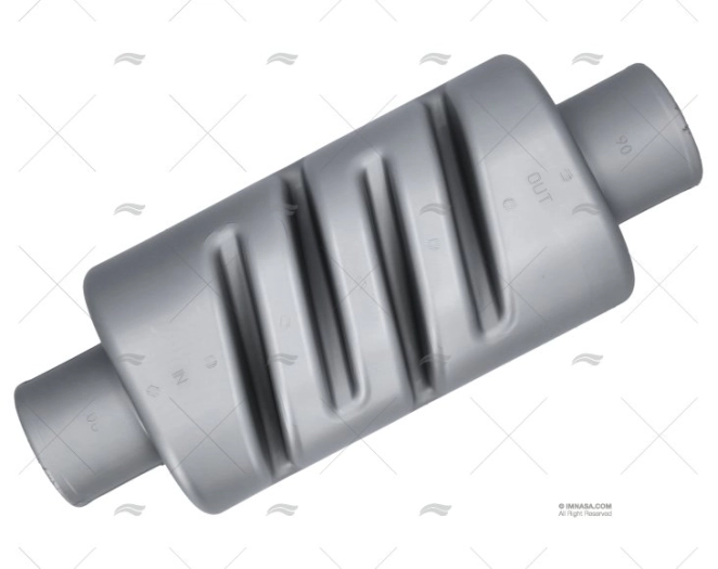 SILENCIOSO TUBO 90 Ø 183X135X460