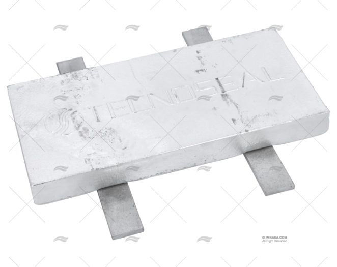 ANODO ZINCO SALDABILE 298x120mm 2 INSERTI TECNOSEAL