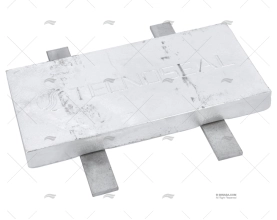 ANODO ZINCO SALDABILE 298x120mm 2 INSERTI TECNOSEAL