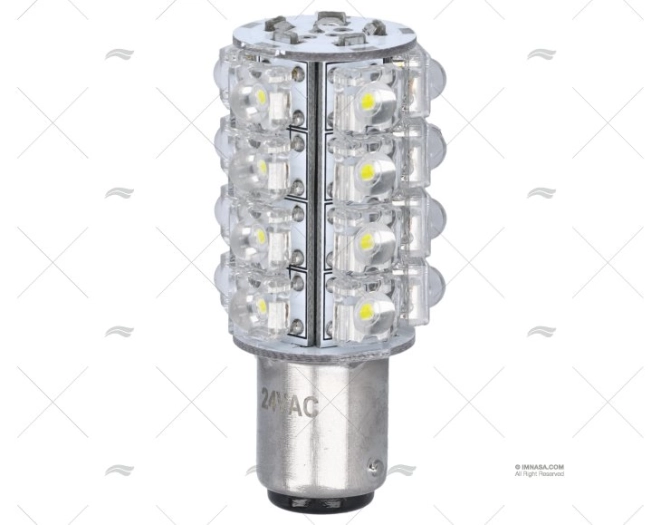 LAMPADINA BAY15D+- 24V 0.7W LED BIANCO