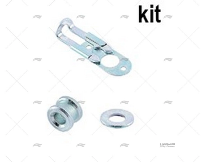 GLISSIERE ACIER ZINC CHROME KIT