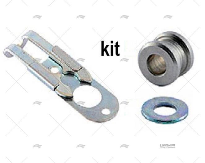 GLISSIERE ACIER ZINC CHROME KIT