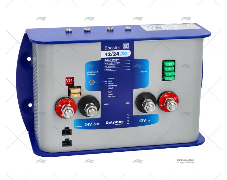 CARREGADOR 24V  30A ALIMENTAÇÃO 12V DOLPHIN