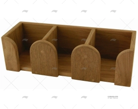 SUPORTE PARA CANECAS (3) TECA 295x100x90mm ARC MARINE