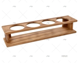 SUPORTE COPOS (4) TECA 386x75x90mm ARC MARINE