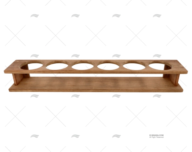 SUPORTE COPOS (6) TECA 560x75x90mm ARC MARINE