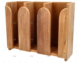 SUPPORTO TAZZE BOTTIGLIE (3) TEAK ARC MARINE