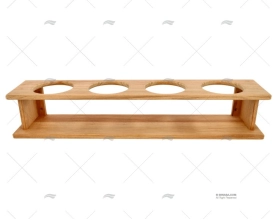 RANGE BOUTEILLES (2) TEAK  D 90mm ARC MARINE
