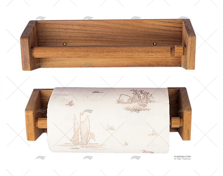 PORTAROLO TECA 330x95x95mm ARC MARINE