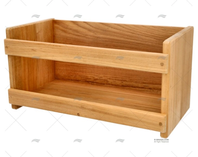 PORTA LIVROS TECA 400x195x200mm ARC MARINE