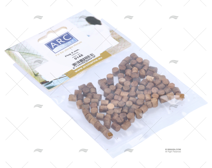 TAPPO DI TEAK Ø6mm (BORSA 100 UNITÀ) ARC MARINE