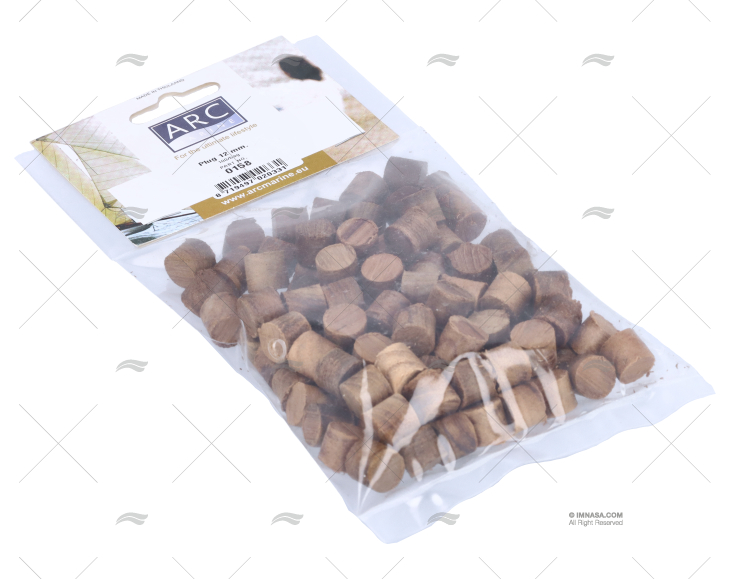 TAMPÃO DE TECA Ø12mm (100 UNIDADES) ARC MARINE