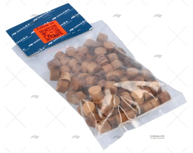 TAPPO IN TEAK Ø15mm (BORSA 100 UNITÀ) ARC MARINE