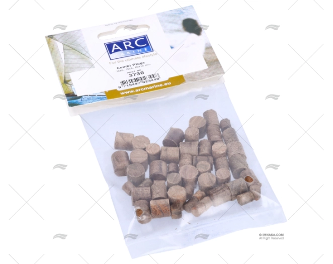 TAMPÃO DE TECA MIX 15X6MM 15X8MM 20X10MM ARC MARINE