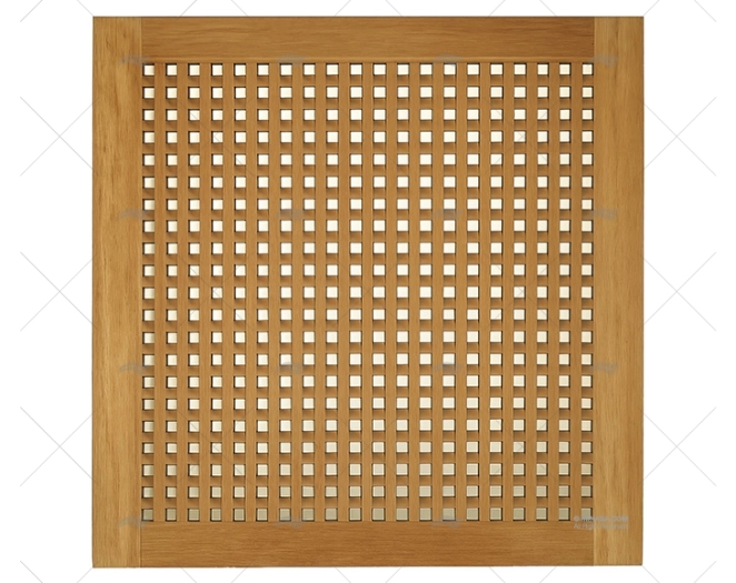 GRIGLIATO TEAK PER DOCCE  1000x1000mm ARC MARINE