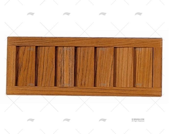 GRILLE AERATION TEAK 350x128mm ARC MARINE