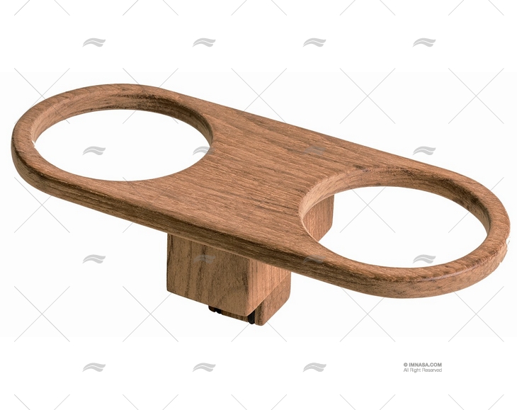 SUPPORTO BICCHIERE TEAK (2) 200x85x60mm ARC MARINE