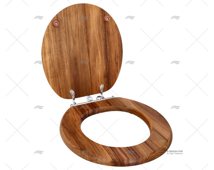 TEAK TOILET SEAT 425x370x140mm ARC MARINE