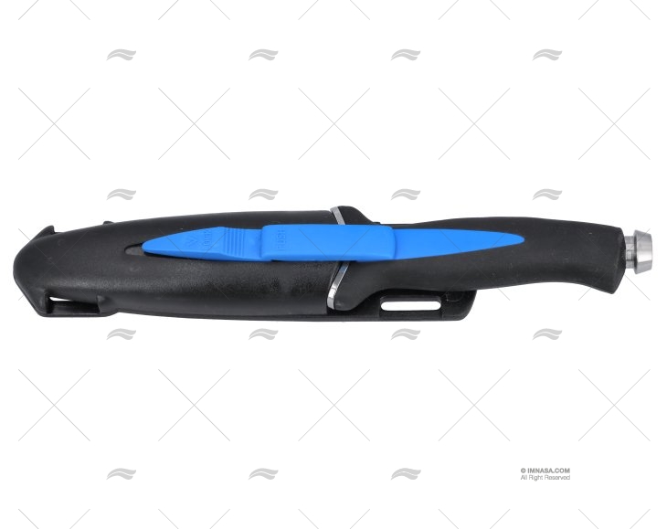 COLTELLO SUBACQUEO C/FOD BLU 24-H12cm MAC COLTELLERIE
