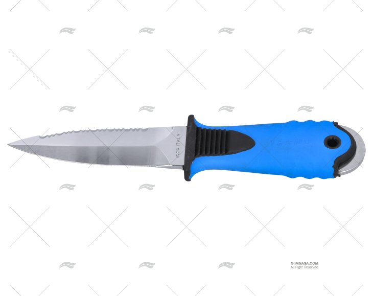 COLTELLO SUB C/FOD BLU 21-H10cm MAC COLTELLERIE