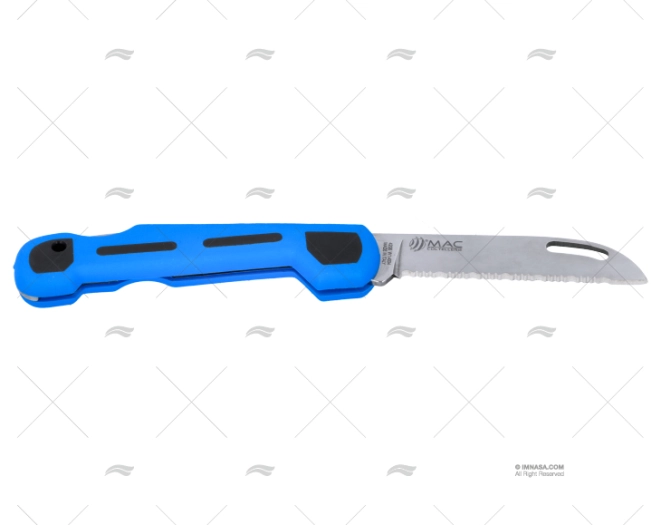 FACA MARINE DOBRÁVEL AZUL 19-H6.5cm MAC COLTELLERIE