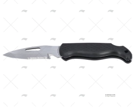 COLTELLO NAUTICO NERO 20-H8,5cm MAC COLTELLERIE