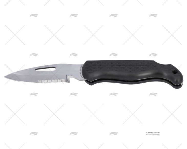 COLTELLO NAUTICO NERO 20-H8,5cm MAC COLTELLERIE
