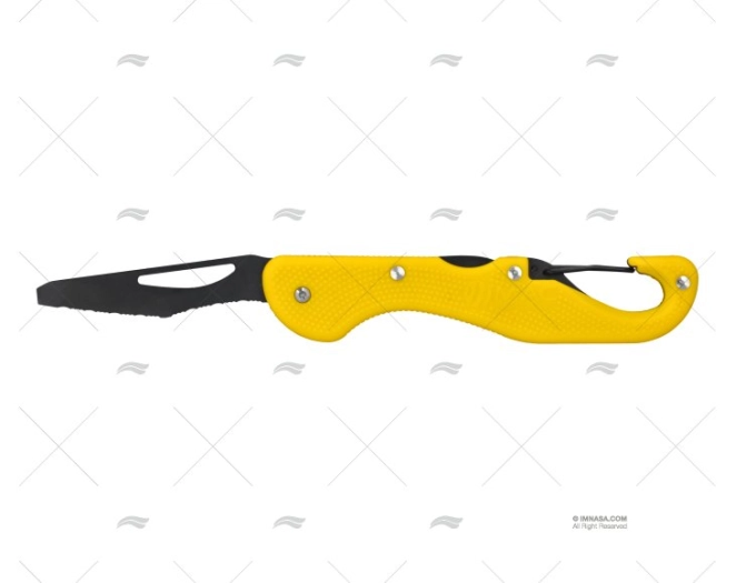 FACA RESGATE DOBRÁVEL AMARELO 23-H8cm