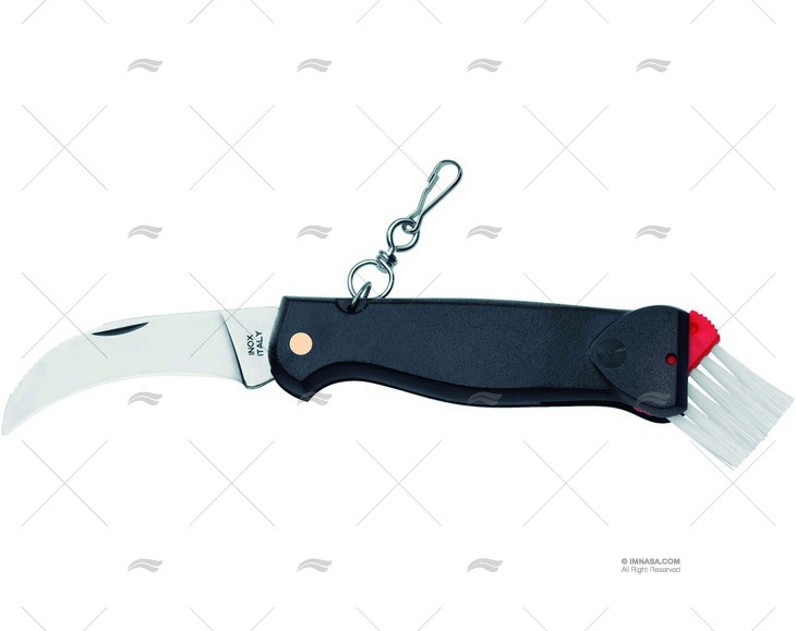 MUSHROOMS KNIFE FOLDING RED 18-H7.5cm