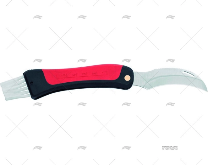 MUSHROOMS KNIFE FOLDING RED 18-H11cm