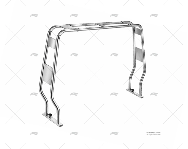 COLLAPSIBLE ROLL BAR SS RIB 1450mm HEIGH