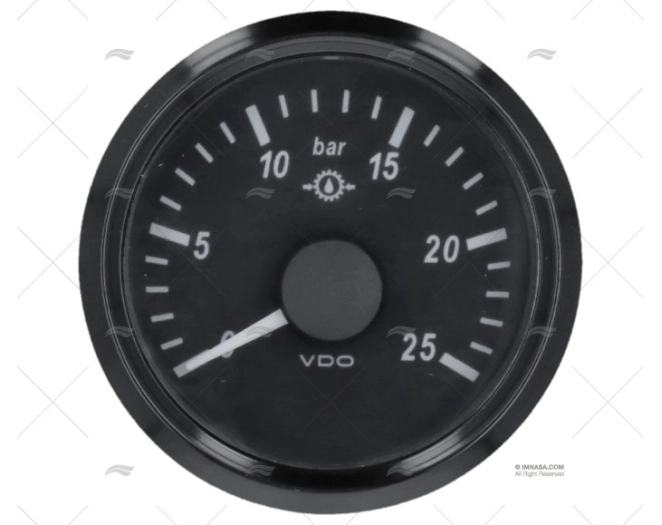 MANOMETRE VDO SVW 25BAR 10-184 52mm