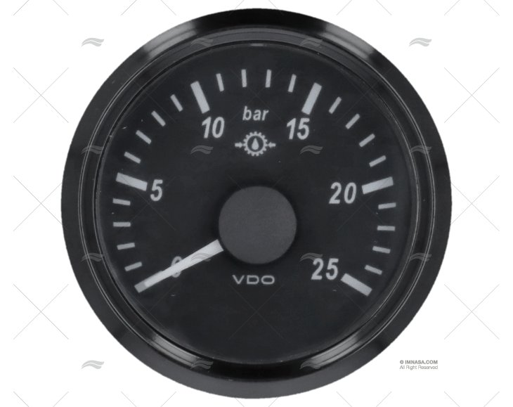 MANÔMETRO VDO SVW 25BAR 10-184 52mm