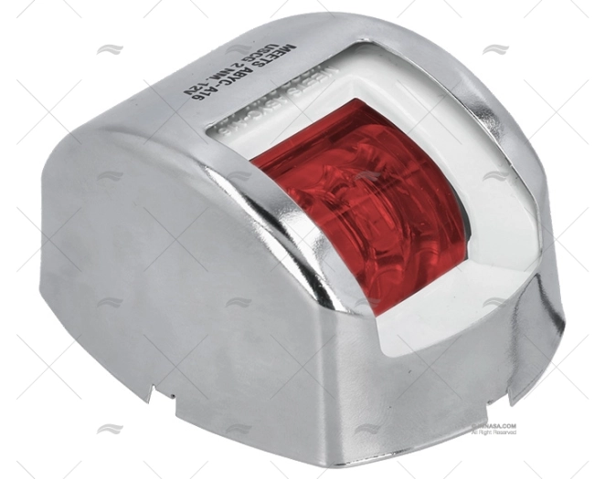 LUCE 7045 ROSSA LATERALE 12V LED INOX
