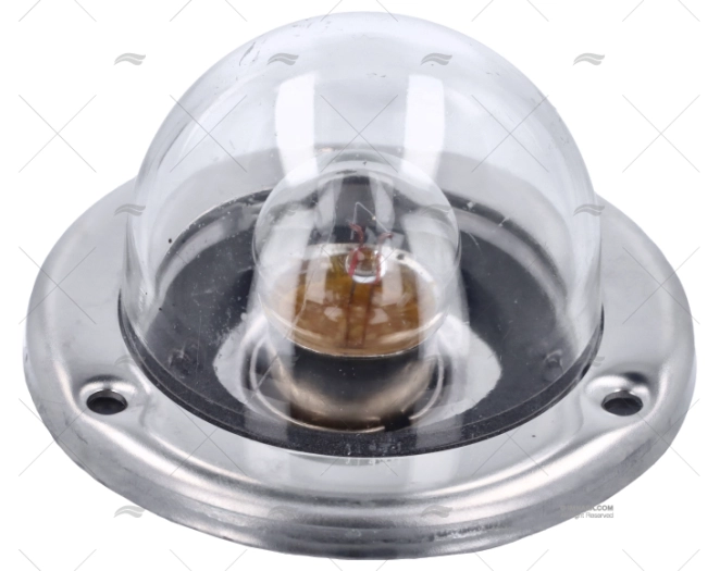 LUZ 50R BRANCA 360º 12V INOX