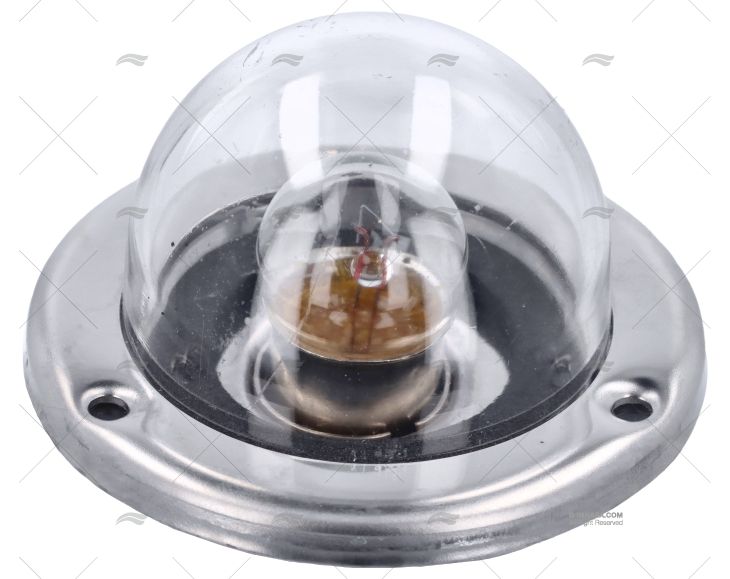 LUZ 50R BRANCA 360º 12V INOX