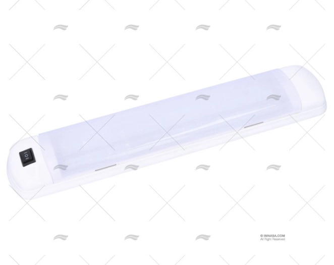 PLAFONIERA LED 12-24V BIANCO C/INTERR