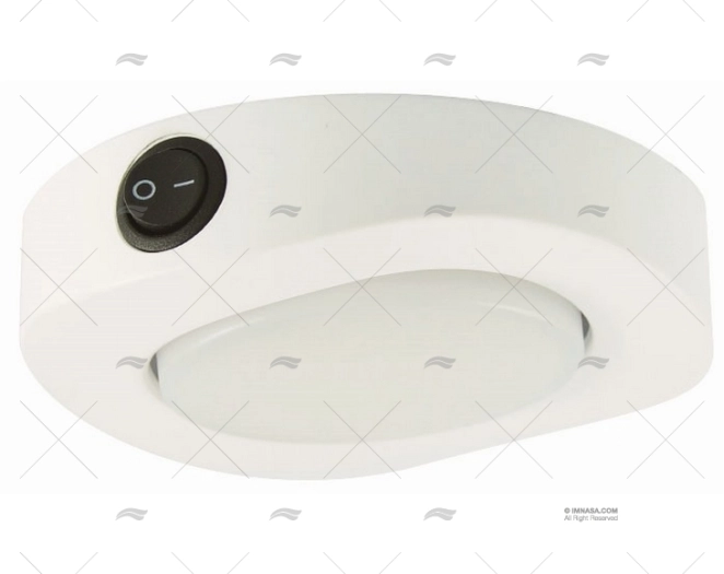 PLAFON BRANCO LUZ LED BRANCA MARINE TOWN