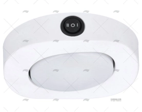 PLAFON BRANCO LUZ LED BRANCA E VERMELHA MARINE TOWN
