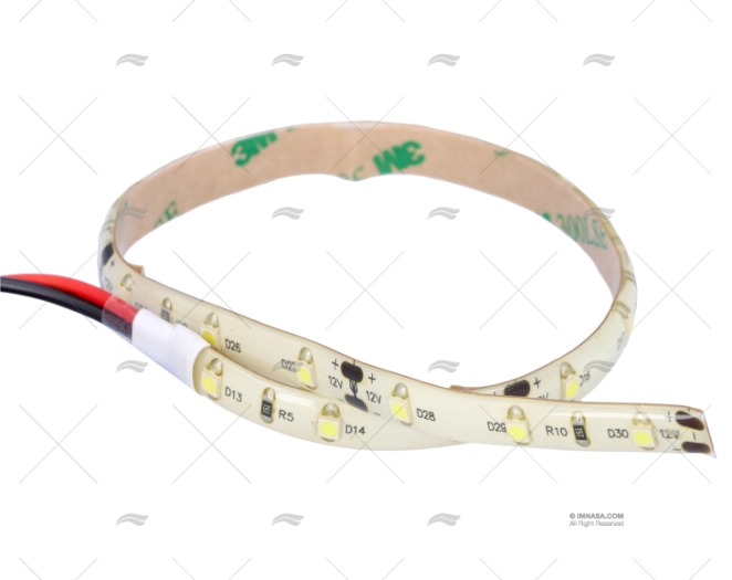 TIRA CINTA  18LED  30cm BRANCO 12V 65