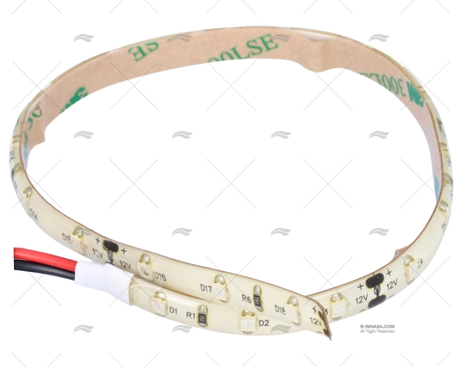 TIRA CINTA  18LED  30cm AZUL   12V 65
