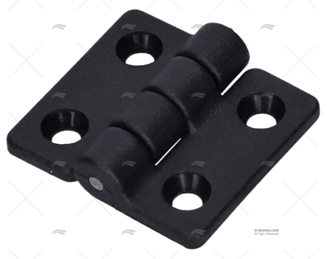 BISAGRA NYLON NEGRA 1-1/2" X1-3/8" (2U)