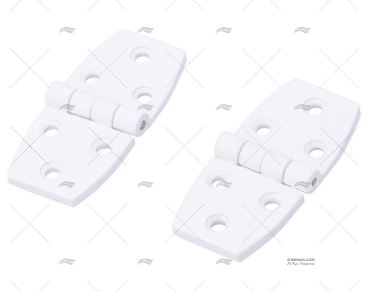 CHARNIERE NYLON BLANC 2-7/8" X1-3/8"(2u)