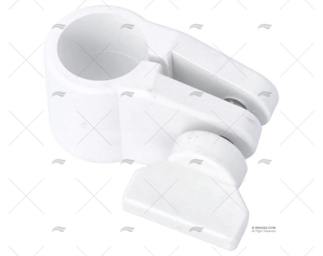 FISSAGGIO TUBO 18mm REGOLABILE BIANCO
